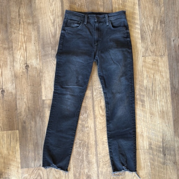 Joe’s The Luna High Rise Cigarette Ankle Black Jeans Size 25 - Picture 1 of 6